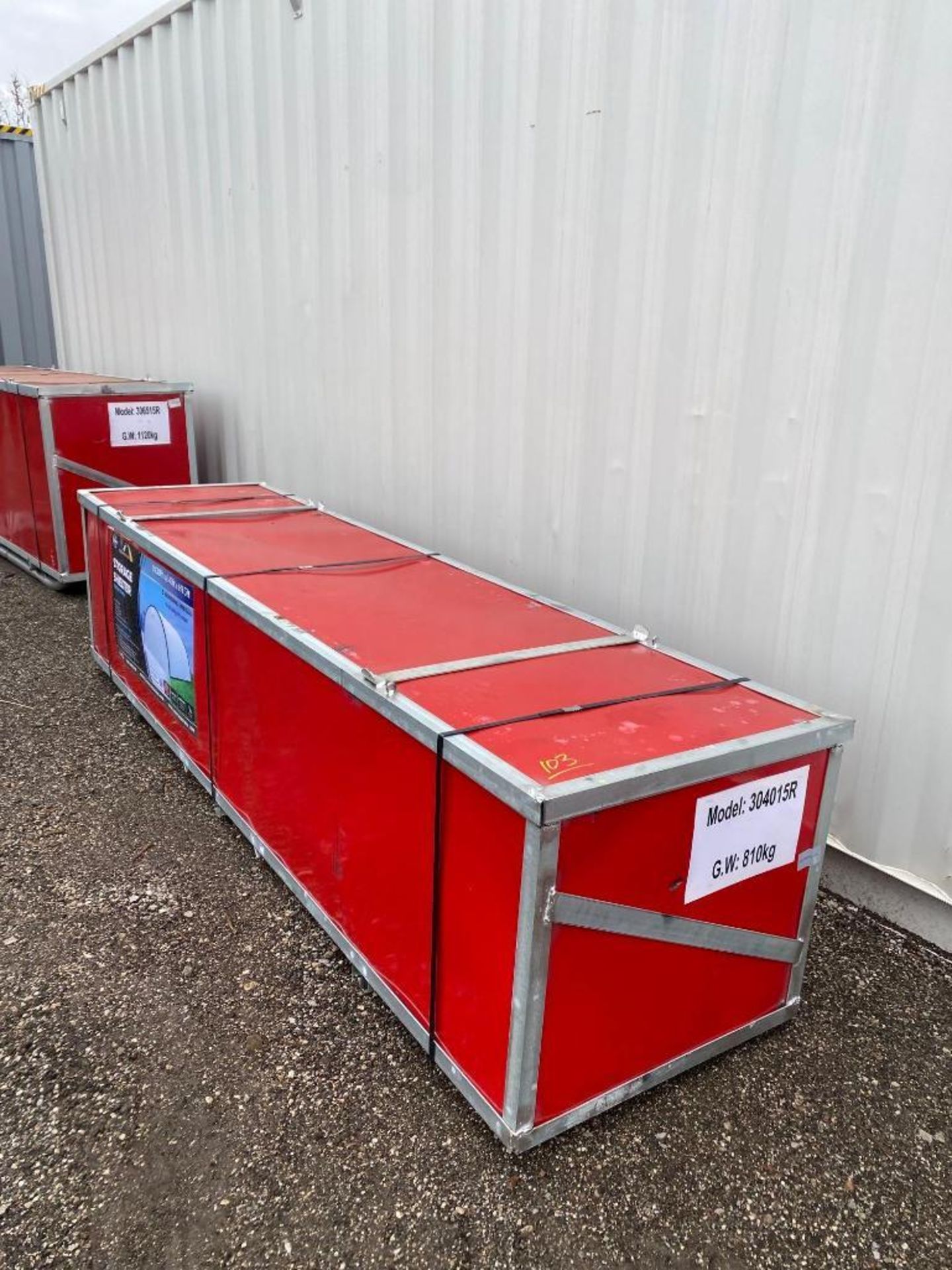 New Chery Industrial 30ft x 40ft x 15ft Outdoor Storage Shelter Model 304015R - Bild 3 aus 4