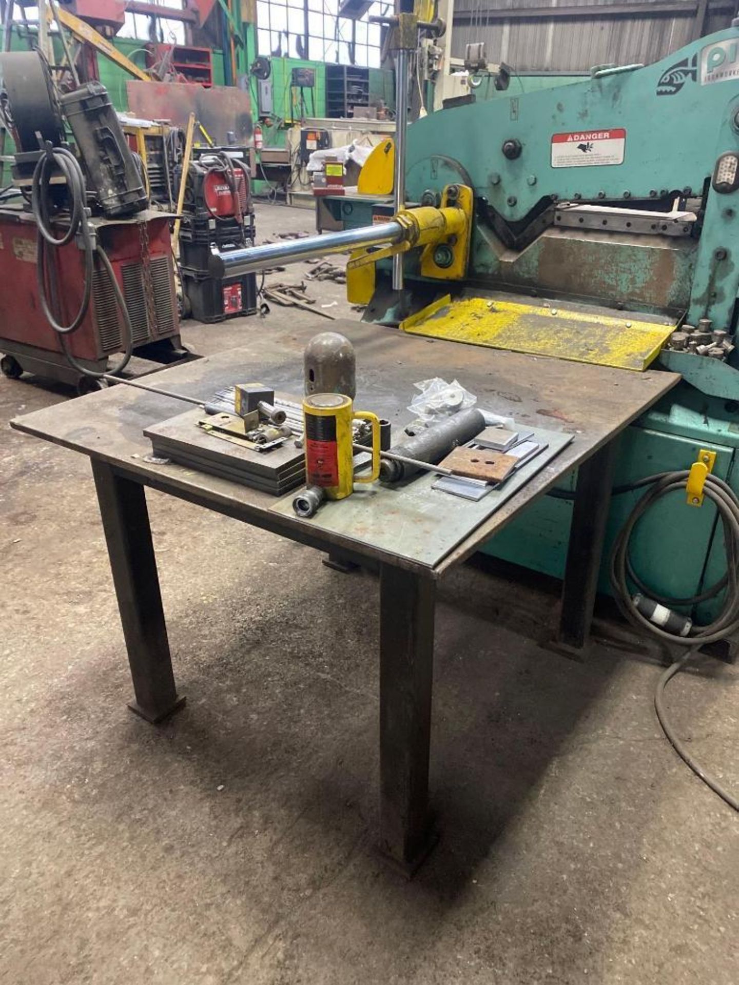 45in x 41in x 5/8in Steel Welding Table w/ Contents - Image 2 of 3