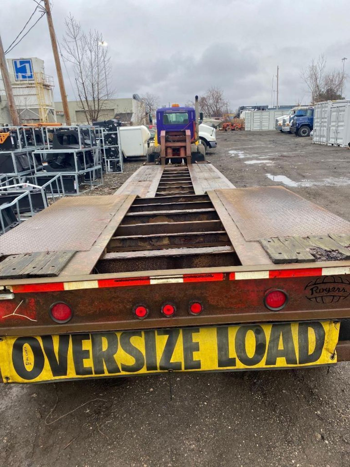 Rogers Trailer Co “Croucher” 40ft Lowboy Hydraulic Equipment Trailer - Image 7 of 18