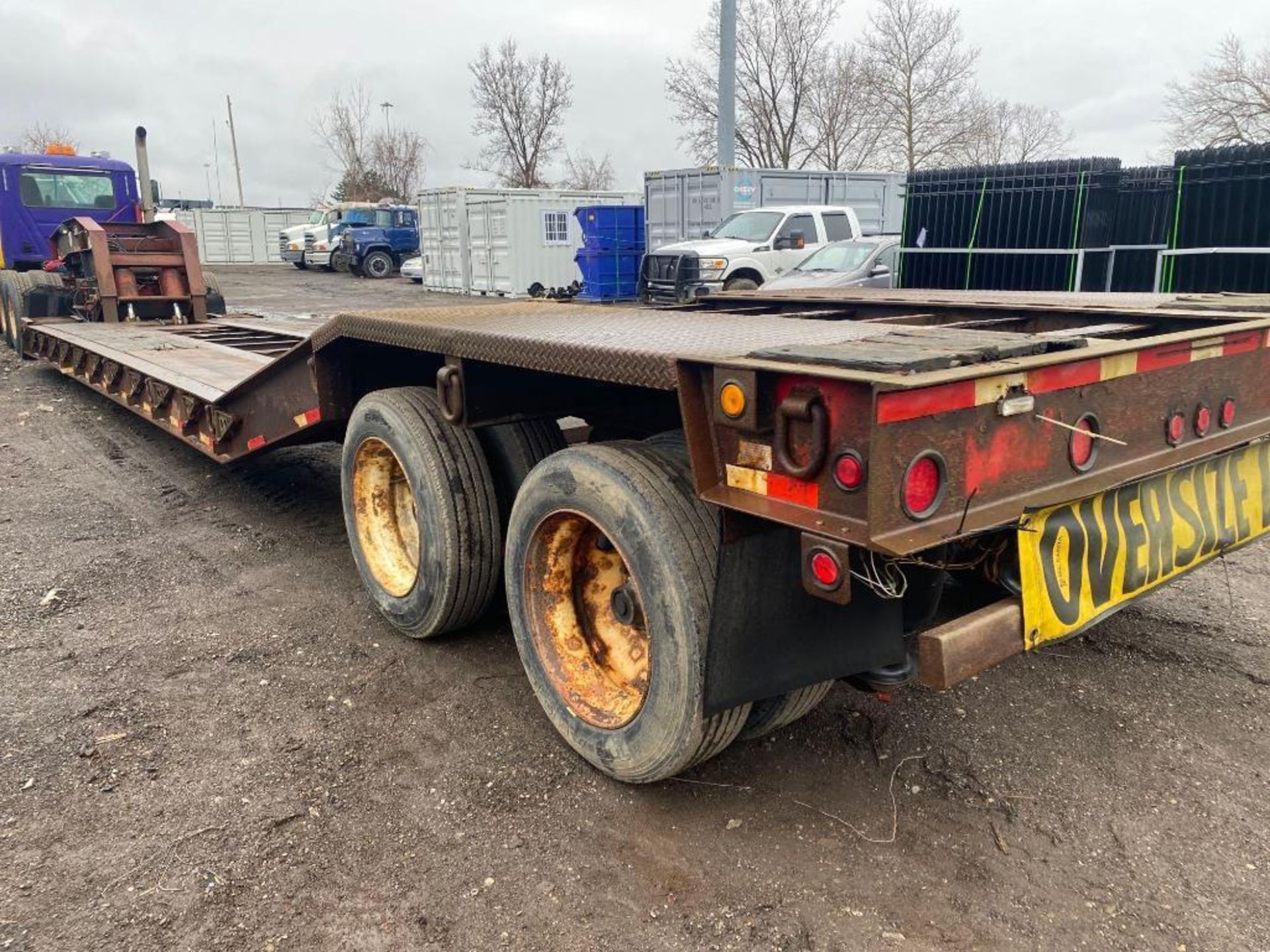 Rogers Trailer Co “Croucher” 40ft Lowboy Hydraulic Equipment Trailer - Image 8 of 18