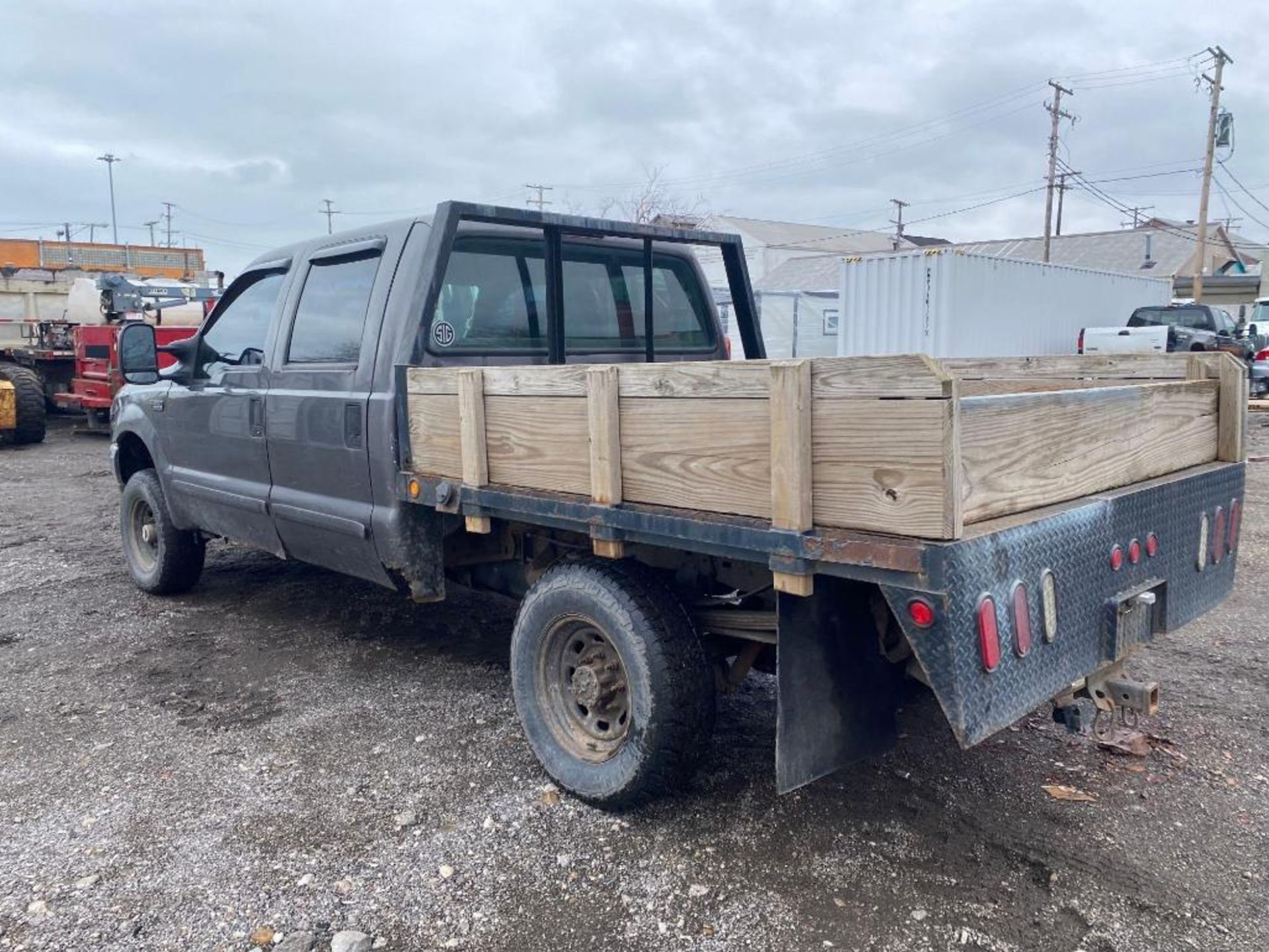 2002 Ford F-250 4x4 Flat Bed Truck - Image 7 of 10