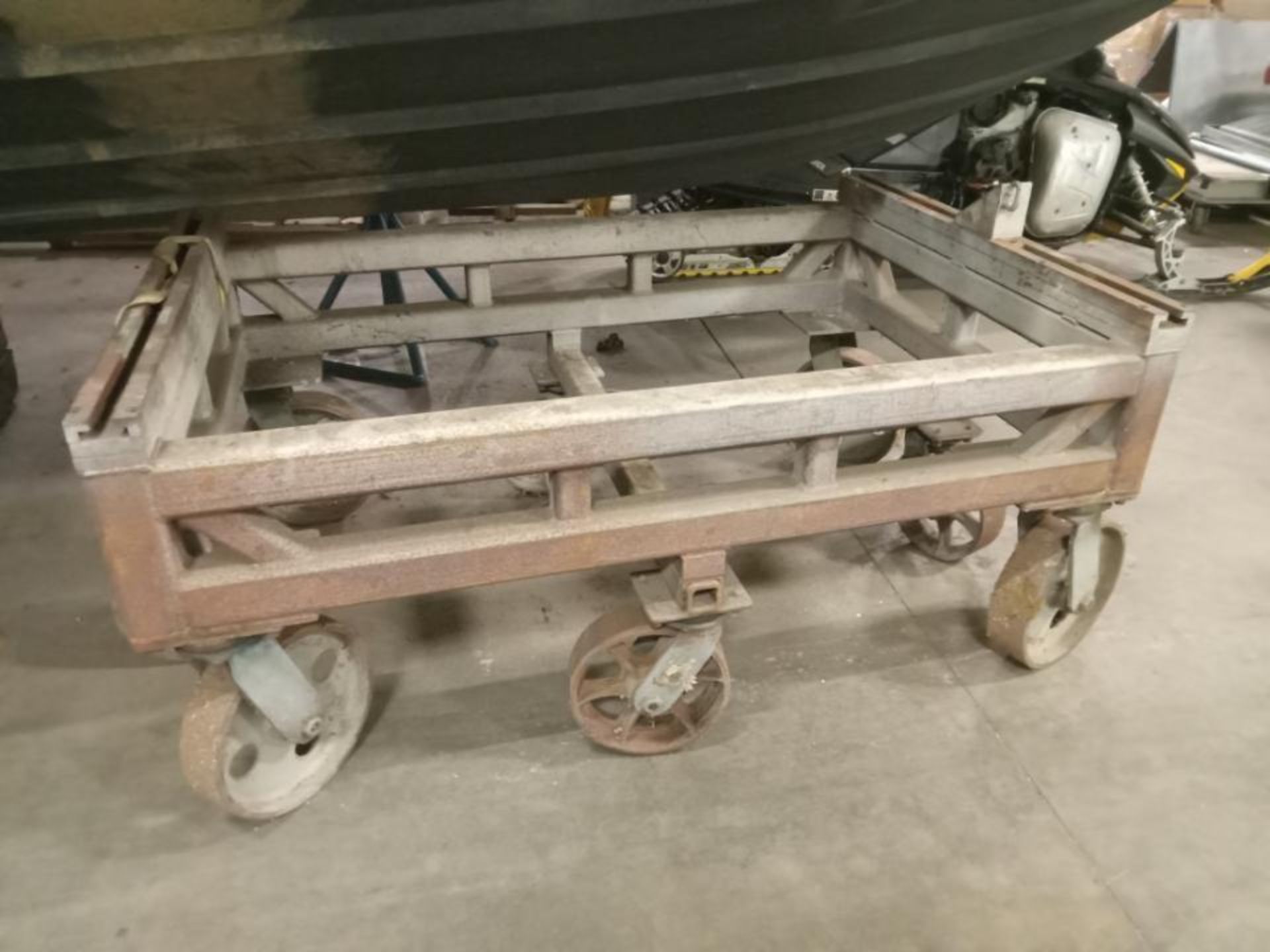 Rolling Steel Table (located off-site, please read description)