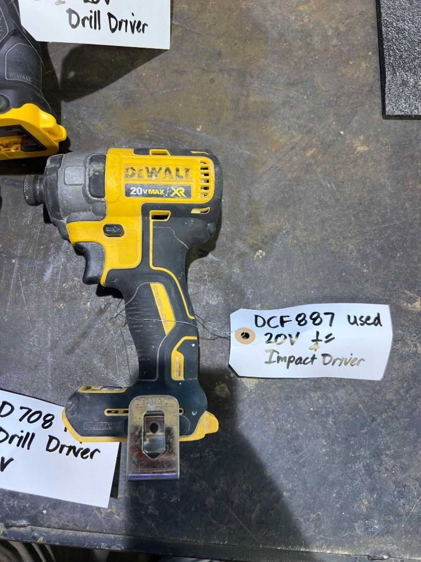 (3) 20v Cordless Dewalt Impact Drivers - Image 3 of 4