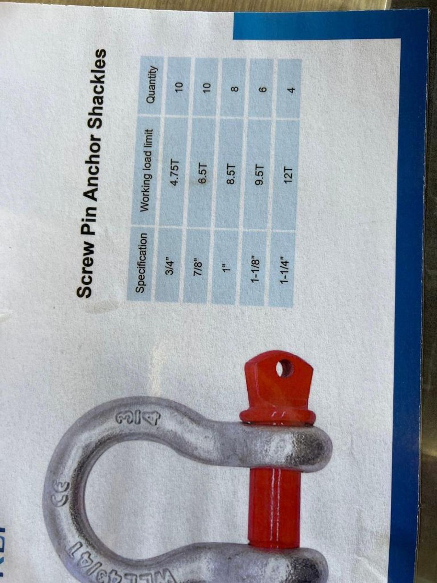 Screw Pin Anchor Shackles - Image 2 of 2