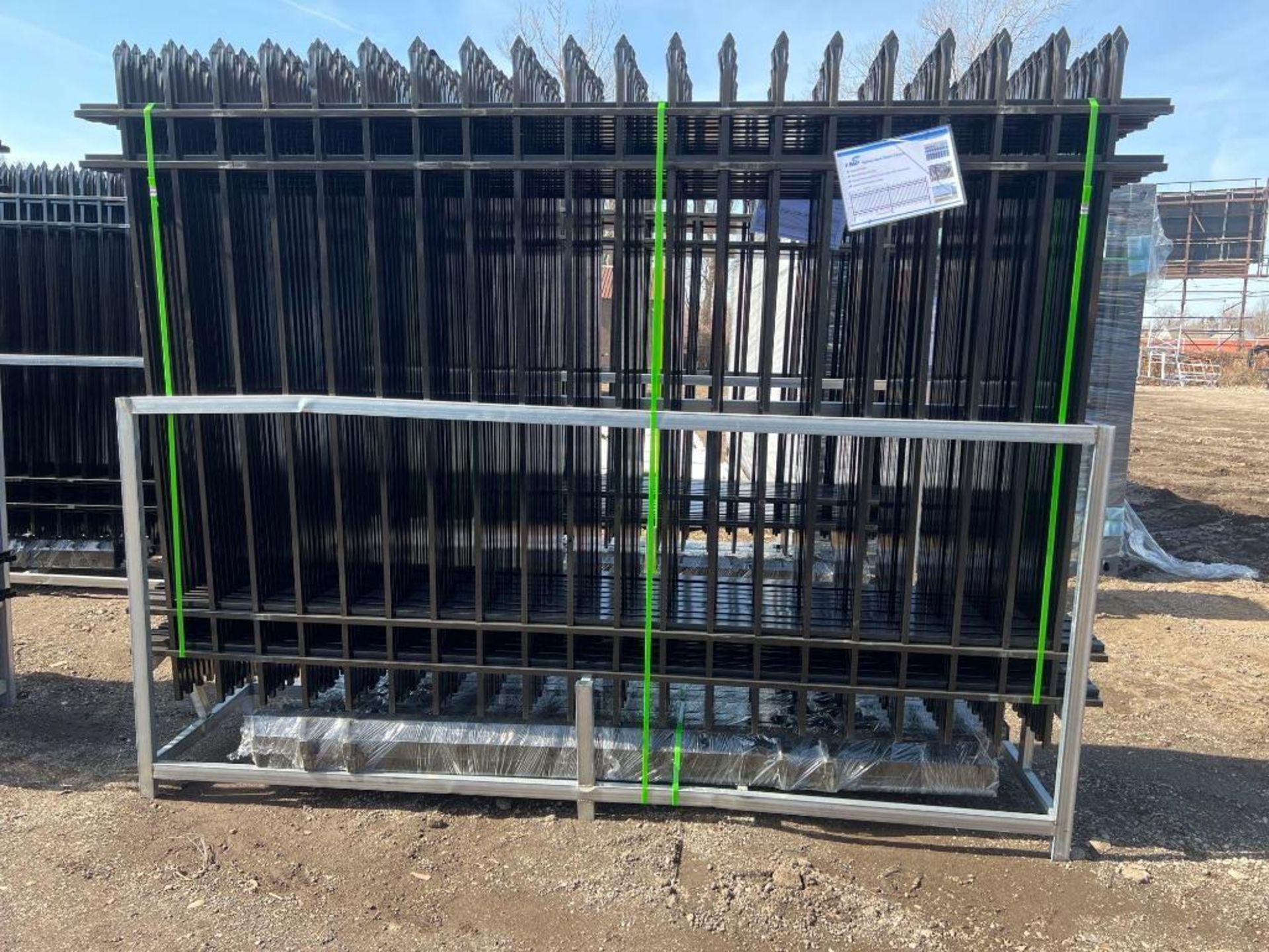 Galvanized Steel Fence - Image 2 of 3