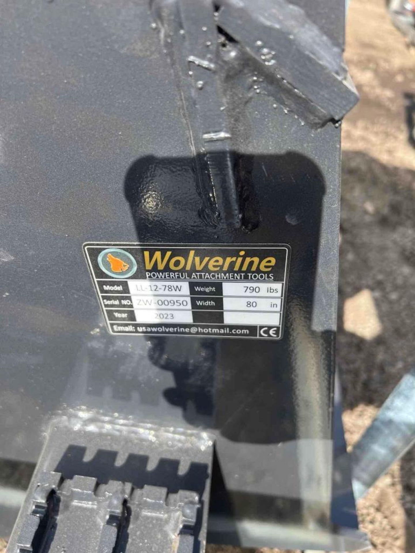 Wolverine Co. Skid Steer Land Leveler Model LL-12-78W - Image 5 of 5