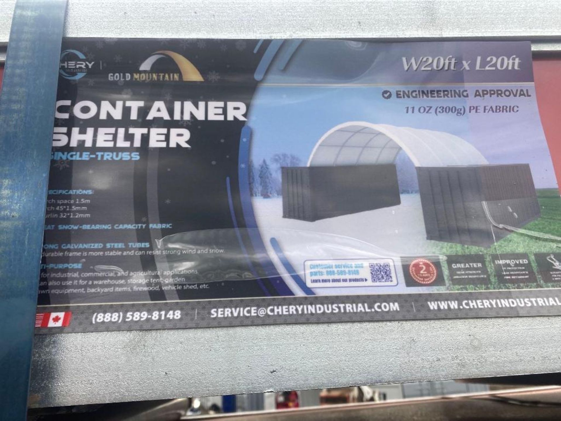 New Gold Mountain 20ft x 20ft Container to Container Shelter - Image 2 of 2