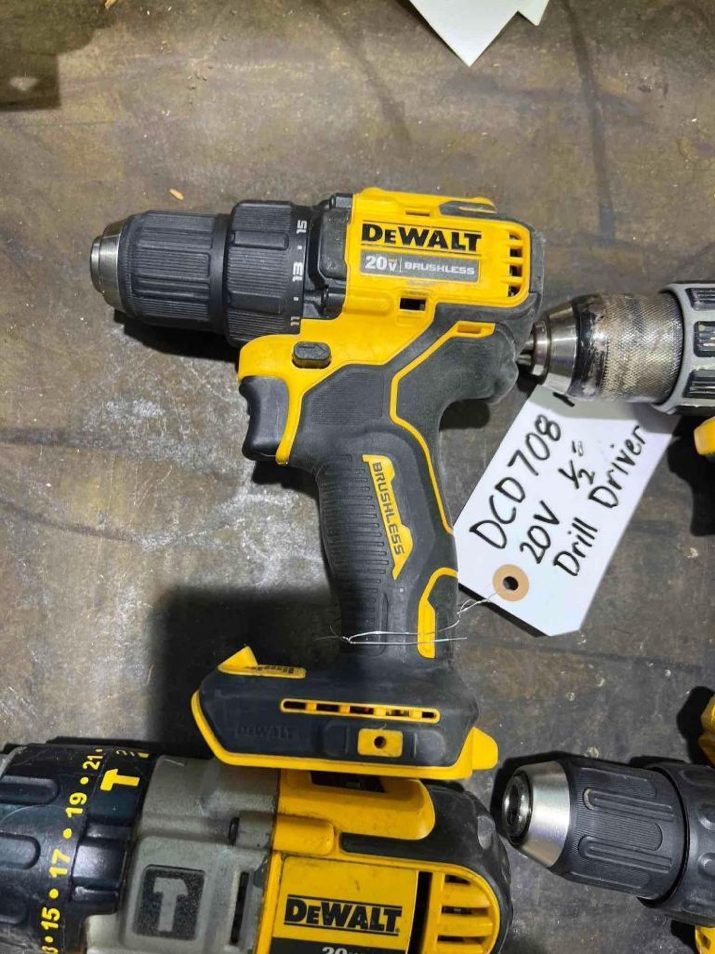 (4) 20v Cordless Dewalt Drill/Drivers. - Image 4 of 5