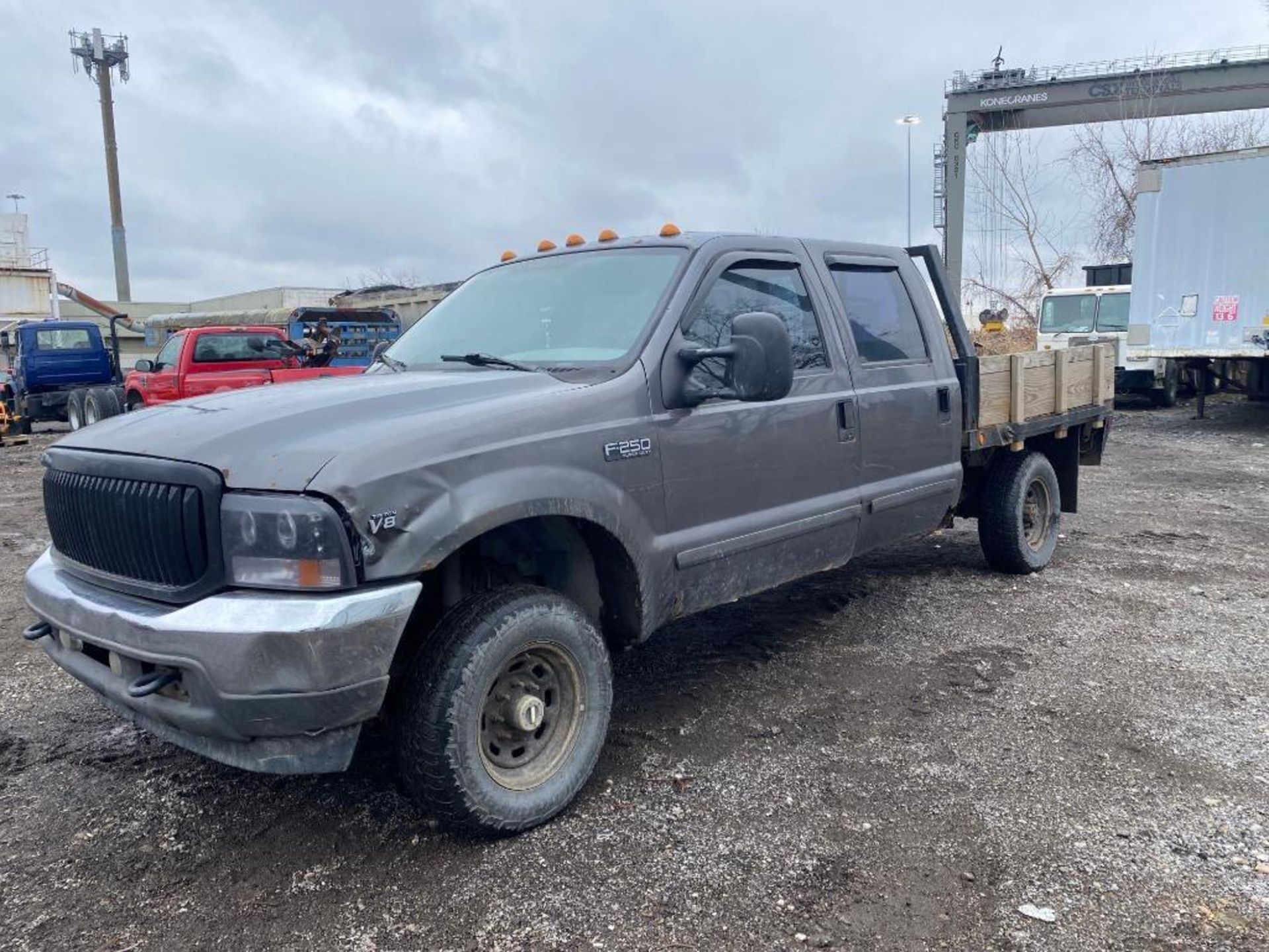 2002 Ford F-250 4x4 Flat Bed Truck