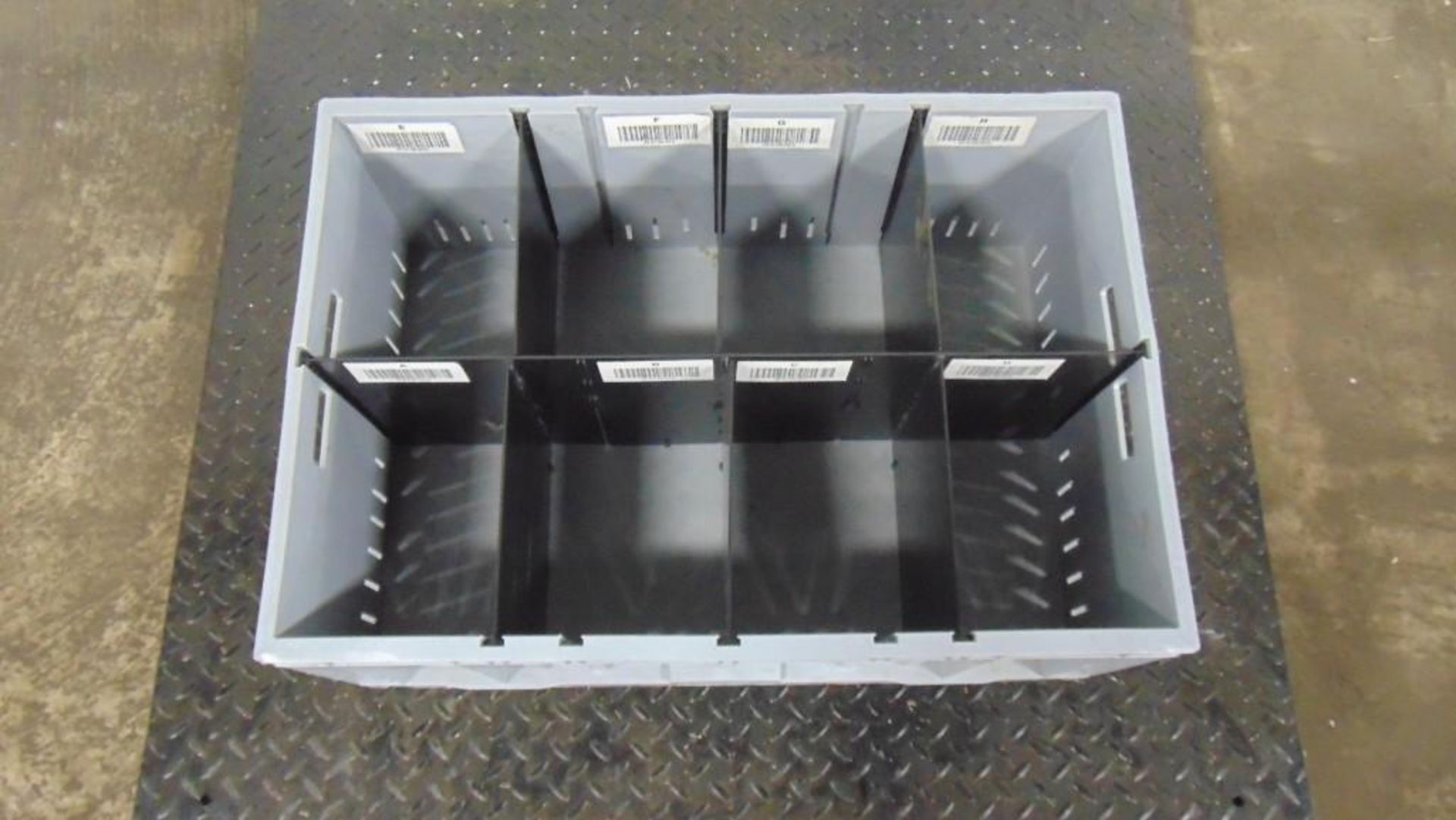 Pallet of (28) Plastic Bins w/ Removable Dividers (located off-site, please read description) - Image 6 of 6