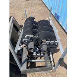 New JCT Attachment Co Hydraulic Skidloader Auger Set (14in/18in bits included)
