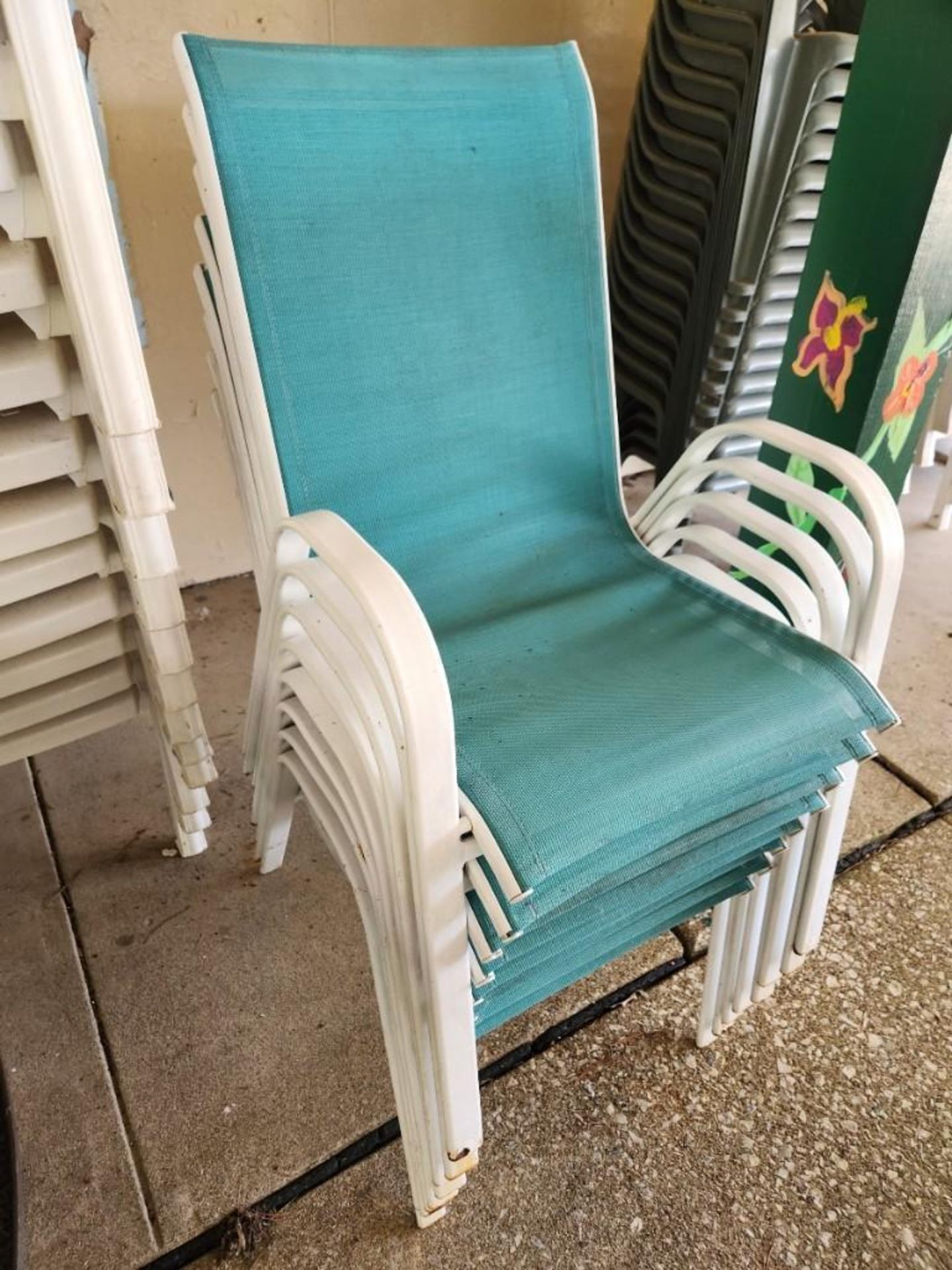 (8) Patio/Lawn Chairs (located off-site, please read description)