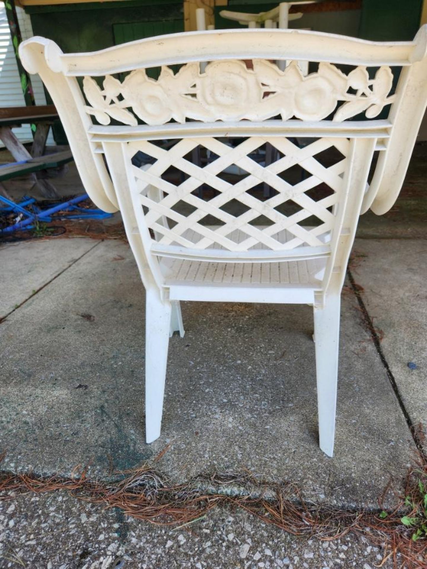 (8) Heavy Duty Lawnware Plastic Patio Chairs (located off-site, please read description) - Image 4 of 5