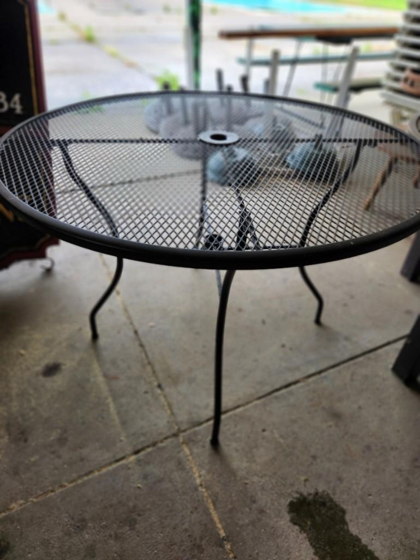 (2) Patio Tables (located off-site, please read description) - Image 2 of 4