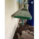 Green Locker Room Bench (located off-site, please read description)