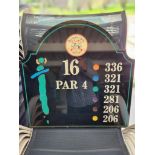 16th Hole Plastic Yardage Marker from former Berkshire Hills Country Club (located off-site, please