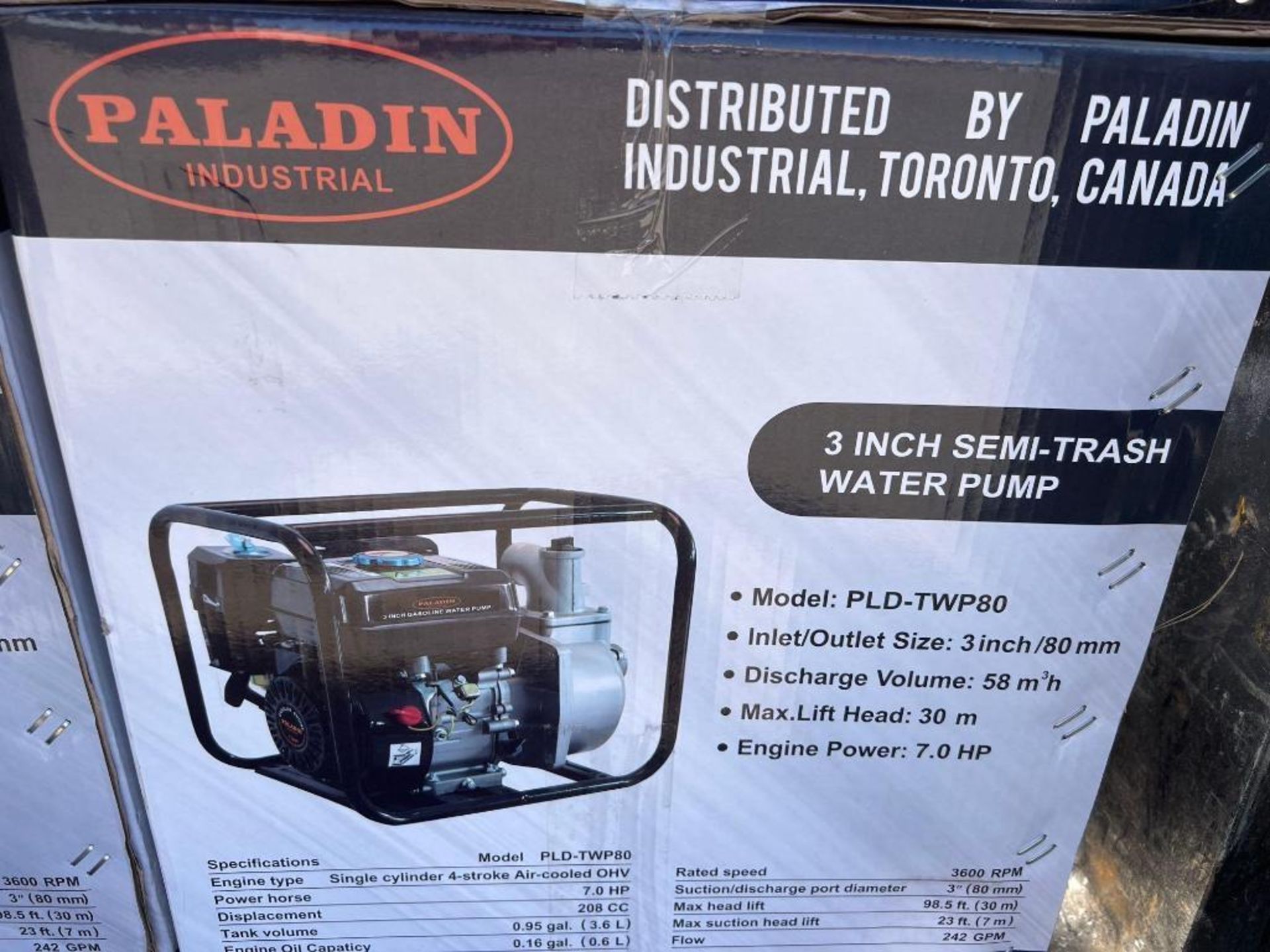 New Paladins Gasoline Water Pump PLD-TWP80 - Image 2 of 2