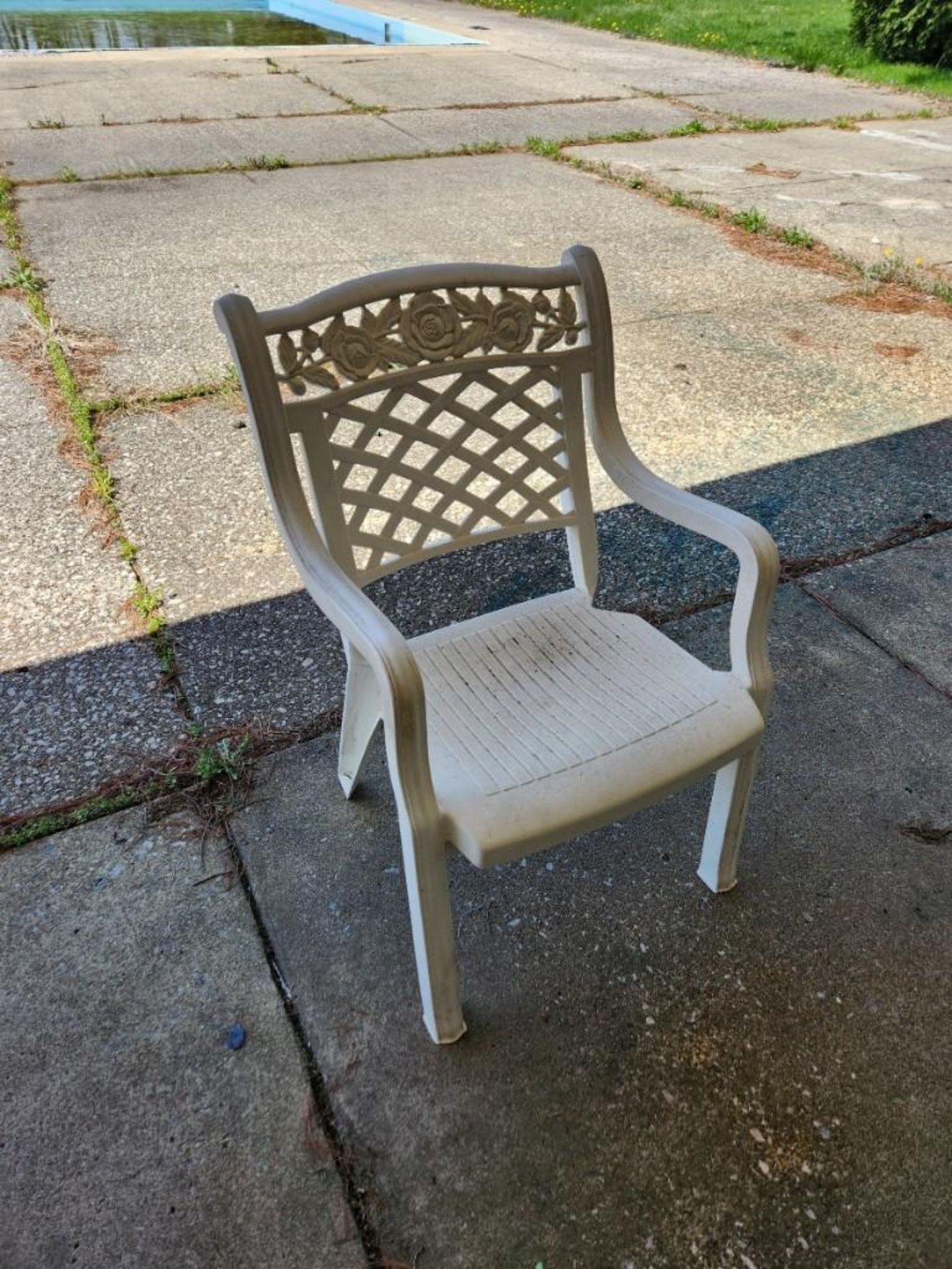 (8) Heavy Duty Lawnware Plastic Patio Chairs (located off-site, please read description) - Image 3 of 5