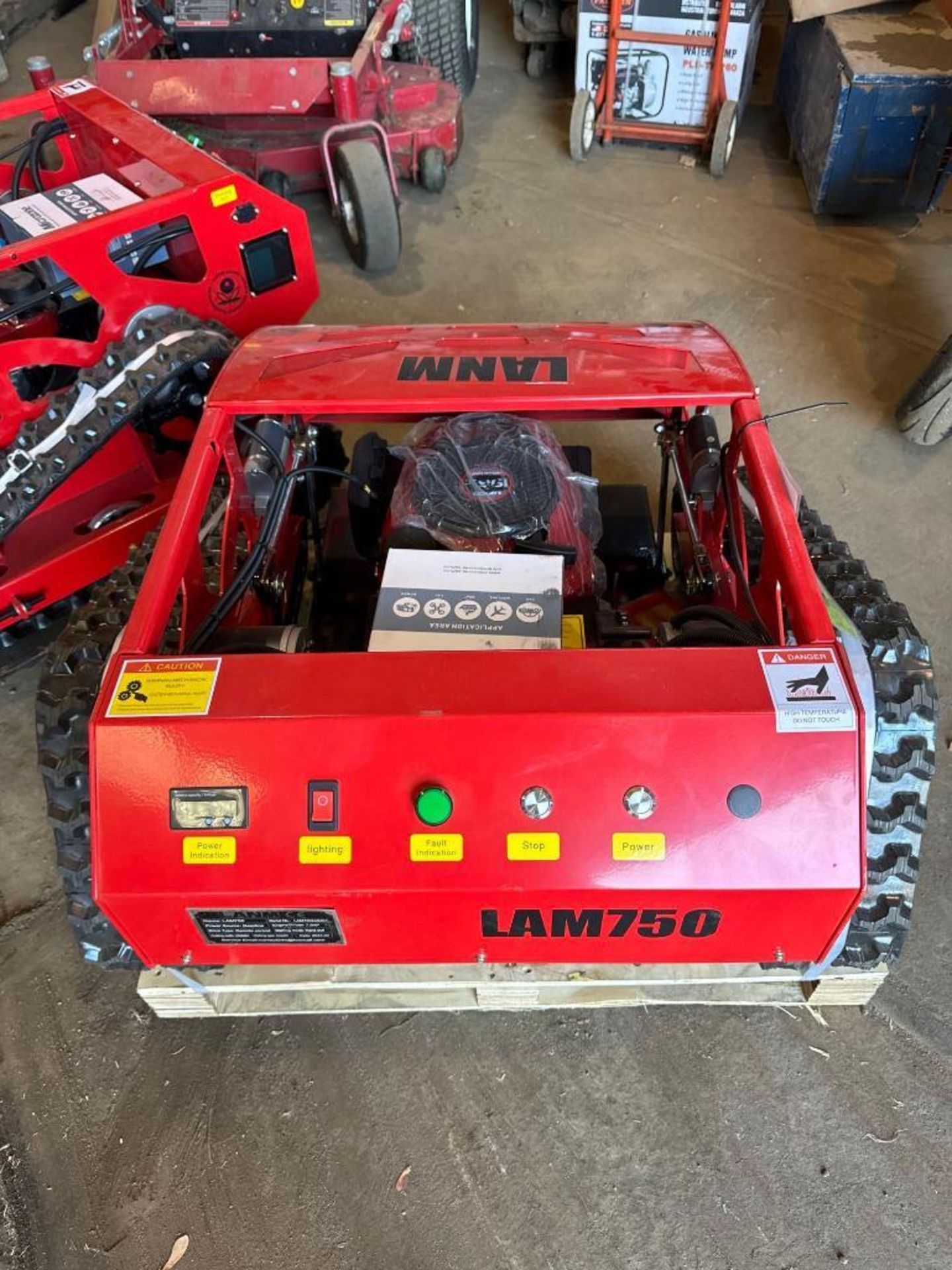 New LANM CO Remote Control Gas Crawler Lawn Mower Model LAM750 - Image 3 of 5