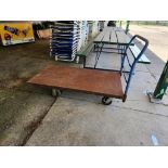 Steel Rolling Cart with 4 Wheels (located off-site, please read description)