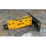 NEW Wolverine Hydraulic Skidloader Breaker Attachment