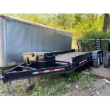 16ft + 2ft Tandem Equipment Trailer (located offsite-please read full description)