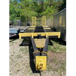 19ft + 4ft HD Steel Dual Tandem Equipment Trailer (located offsite-please read full description)