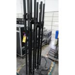 MON STAND BASE 2-POLE BLK PREMIER PSD-TS - 84" Black