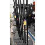 MON STAND BASE 2-POLE BLK PREMIER PSD-TS - 84" Black