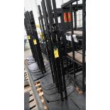 MON STAND BASE 2-POLE BLK PREMIER PSD-TS - 84" Black