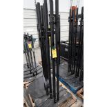 MON STAND BASE 2-POLE BLK PREMIER PSD-TS - 84" Black