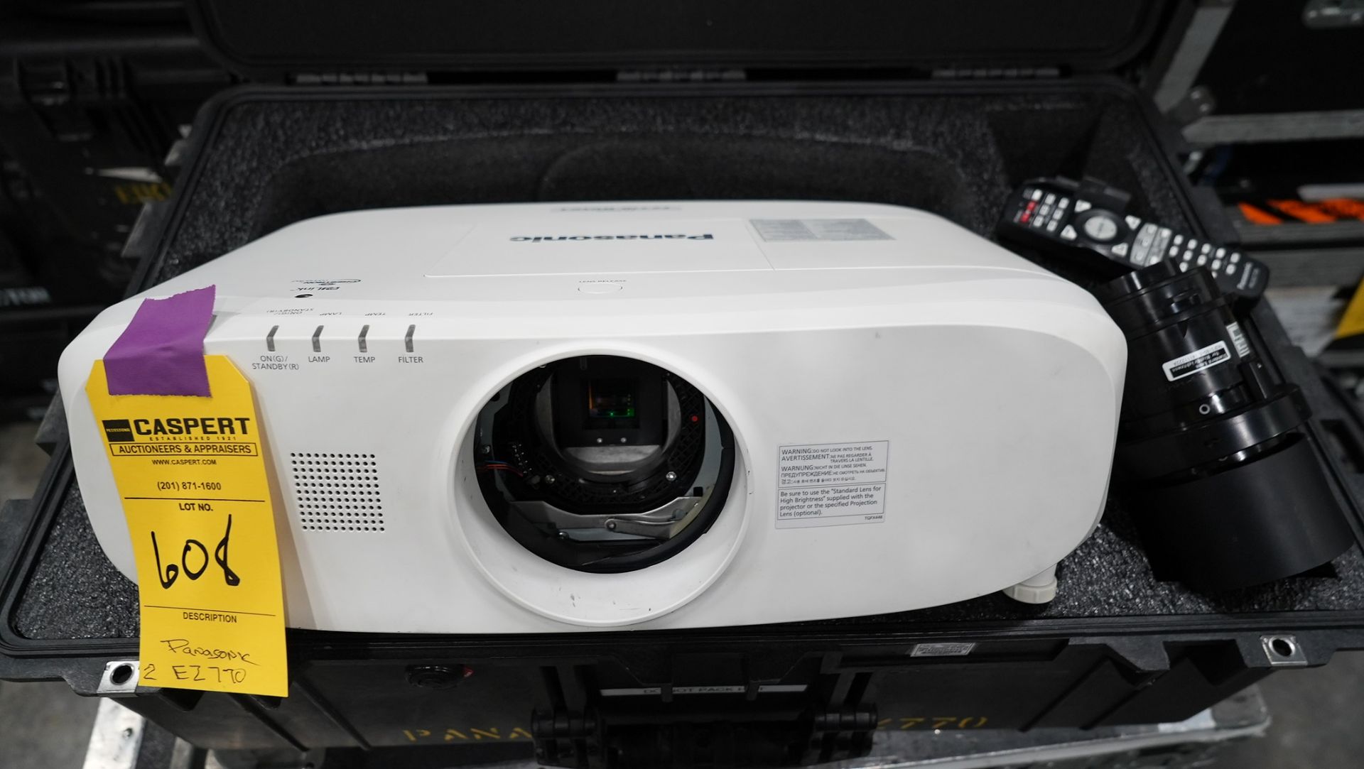 PROJECTOR 6.5K PANA PT-EZ770 W/ LENS PANA ZOOM 1.70-2.80:1 ET-ELS20