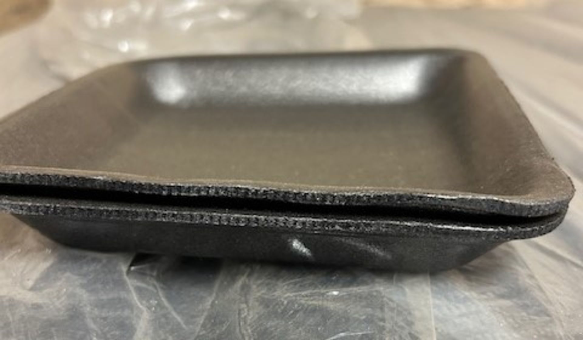 LOT - (15) Bundles #14 Black Foam Trays (Pack 500)