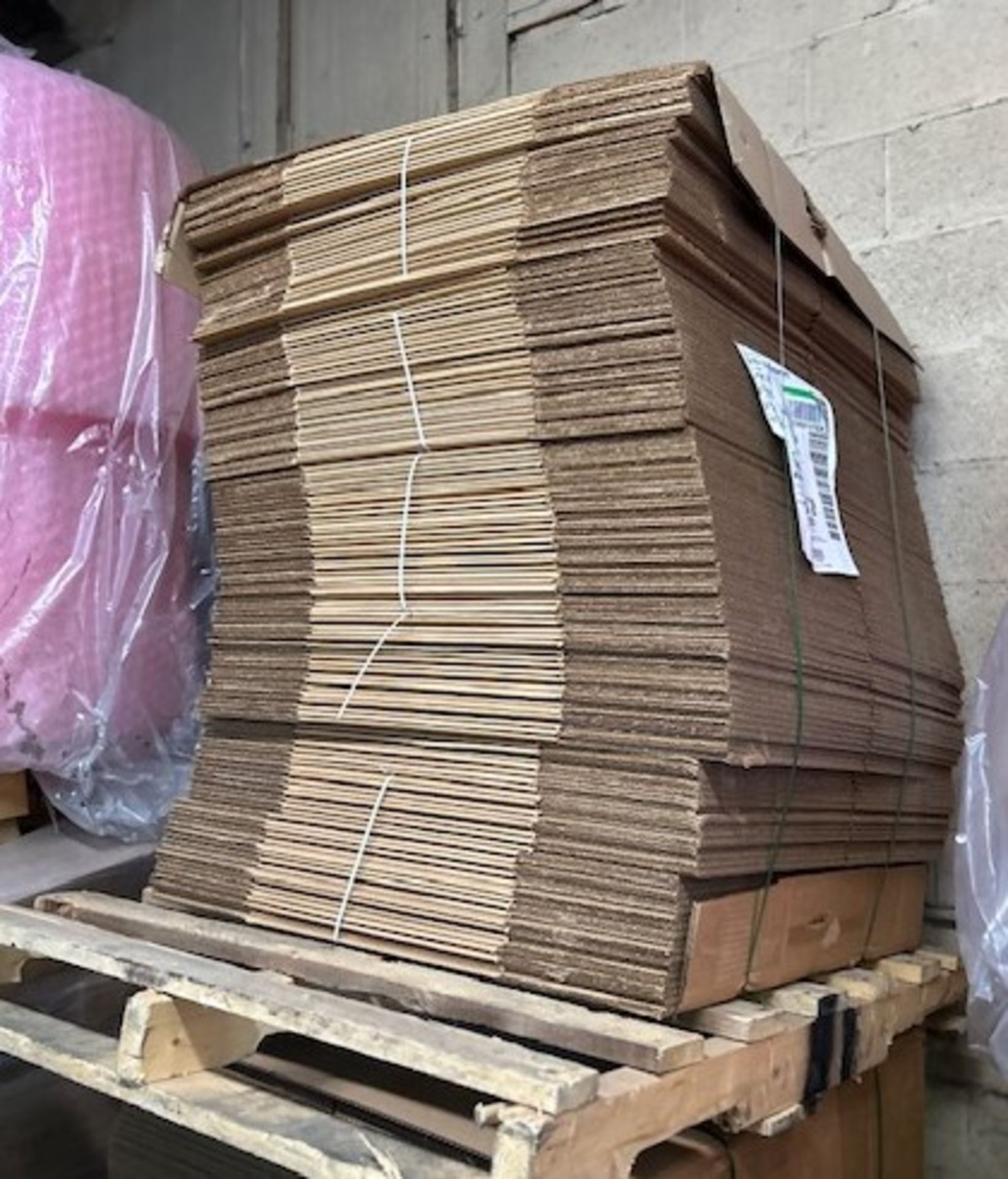 LOT - (125) 16 x 16 x 16 44 ECT Heavy Brown Corrugated Box