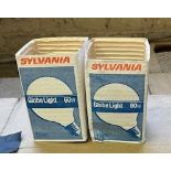 (35) Cases - Sylvania #60G25 120Volt Globe 60 Watt Light Bulb Clear (Pack 24)