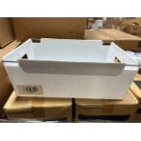 (266) White Heavy Totes with Handles
