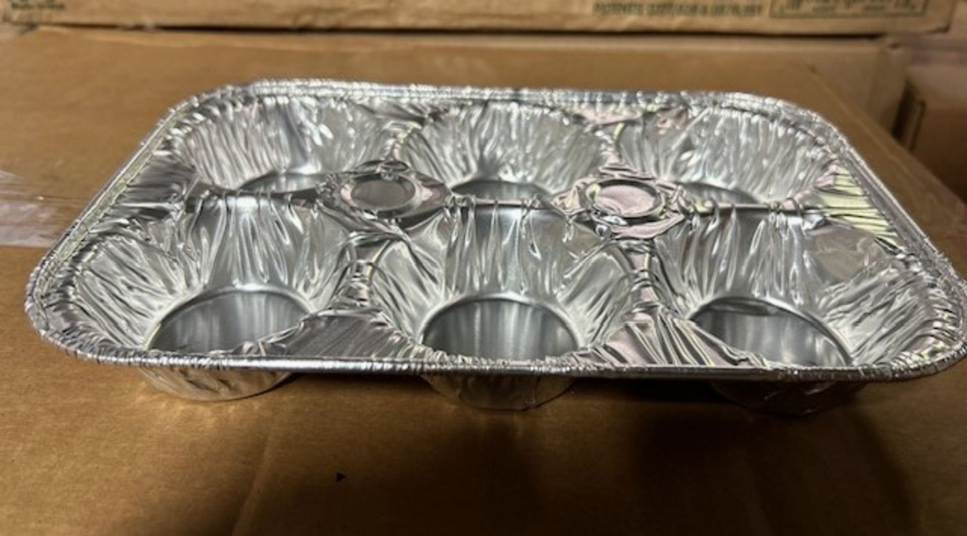 (2) Cases - Durable #1500-30 6 Cup Aluminum Muffin Tray (Pack 500)