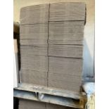 LOT - (125) 16 x 16 x 16 44 ECT Heavy Brown Corrugated Box