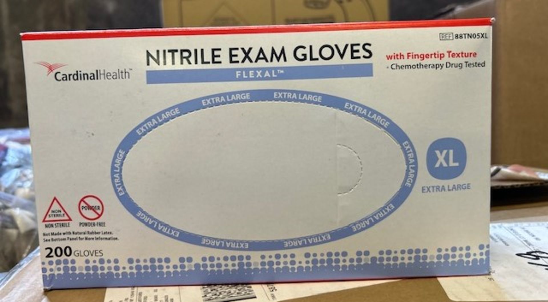 (30) Boxes - Cardinal Health #88TN05XL Nitrile Exam Gloves (200 Count)