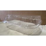 (7) Cases - Pactiv #YCI8-1120 Clear Medium Plastic Hinged Container (Pack 200)
