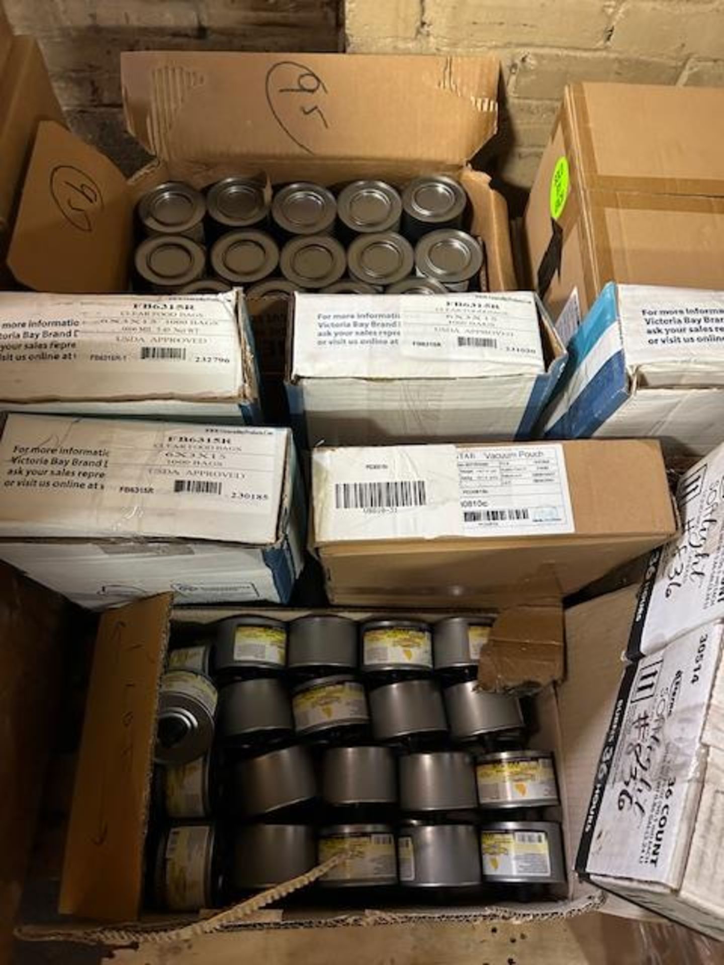 LOT - (2) Skids of Canned Fuel, Polybags, Cutlery Kits, Foil and Film - Image 2 of 4