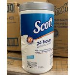 (79) Cases - Scott #53609 24 Hour Sanitizing Wipes (Pack 6 Cartridges/75 Count per Cartridge)