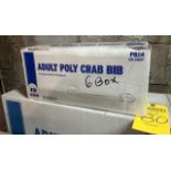 (6) Boxes - Royal Adult Poly Crab Bib #PB24 (Pack 500)