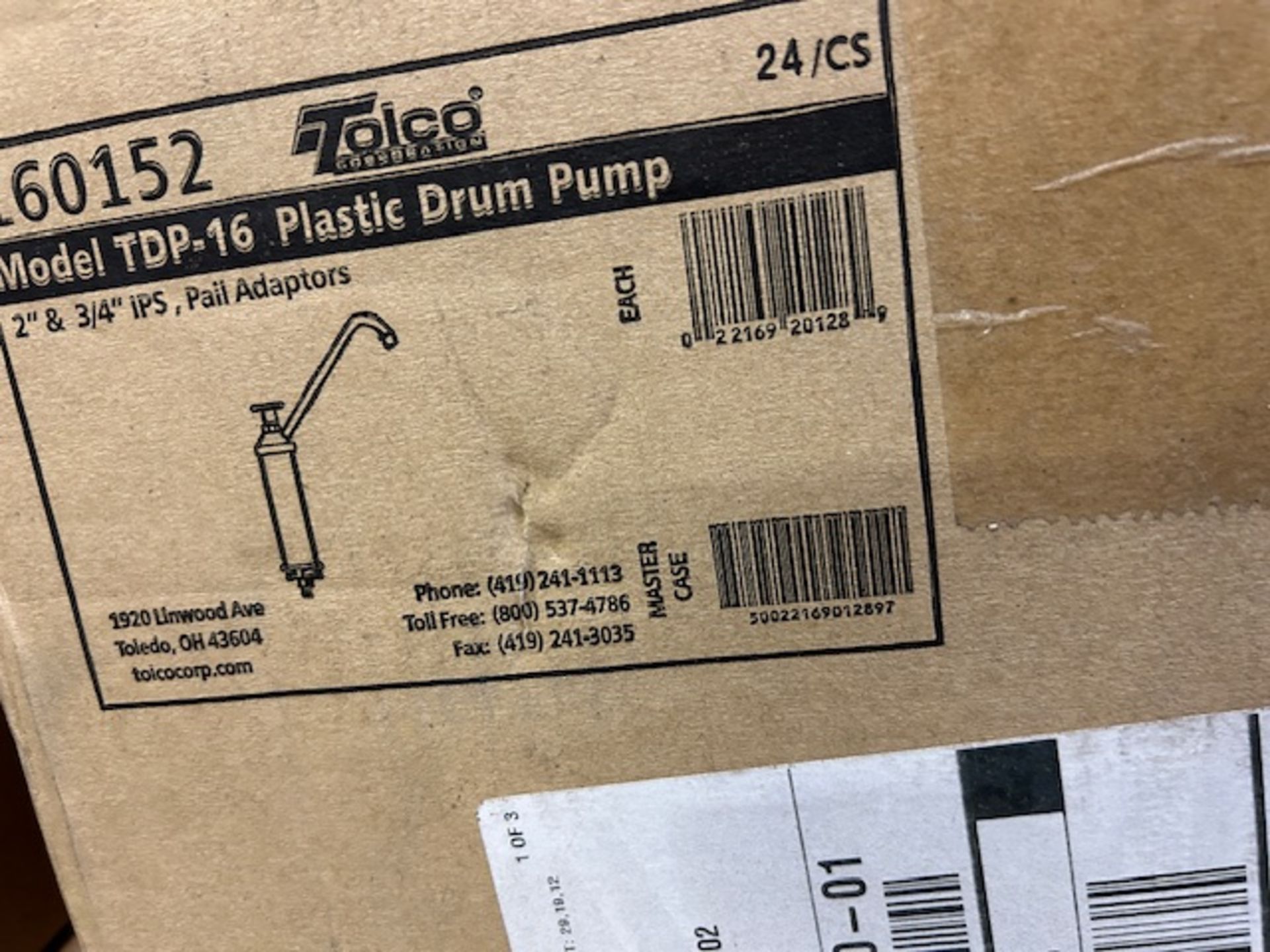 (59) Tolco#160152 TDP-16 Plastic Drum Pump
