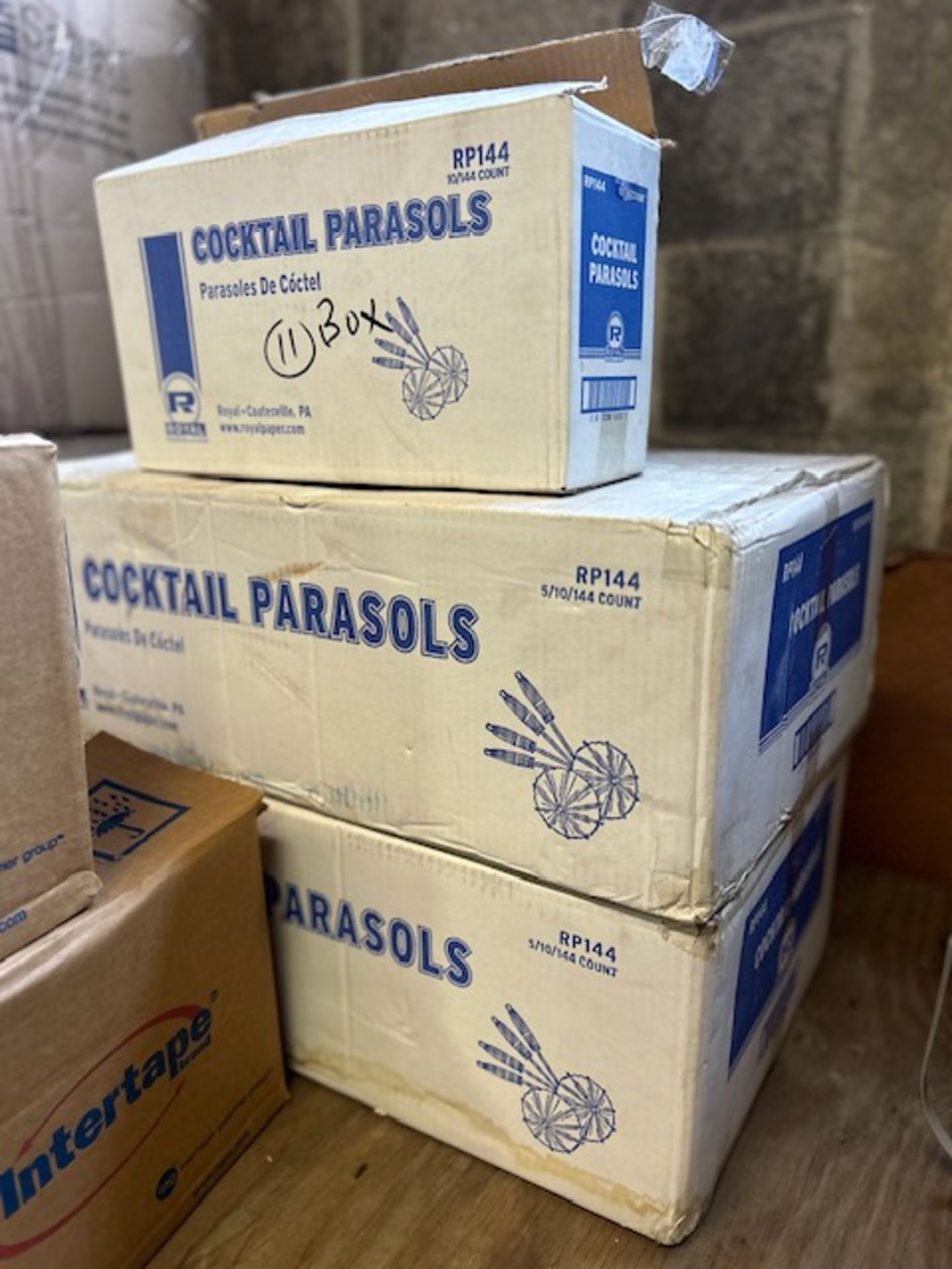 (11) Boxes - Royal Cocktail Parasols - RP144 (10/144 Count) - Image 2 of 2