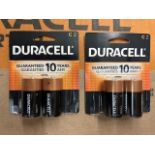 (146) Packs - Duracell 2-Pack C Batteries MN1400B2 (Exp. 2032)