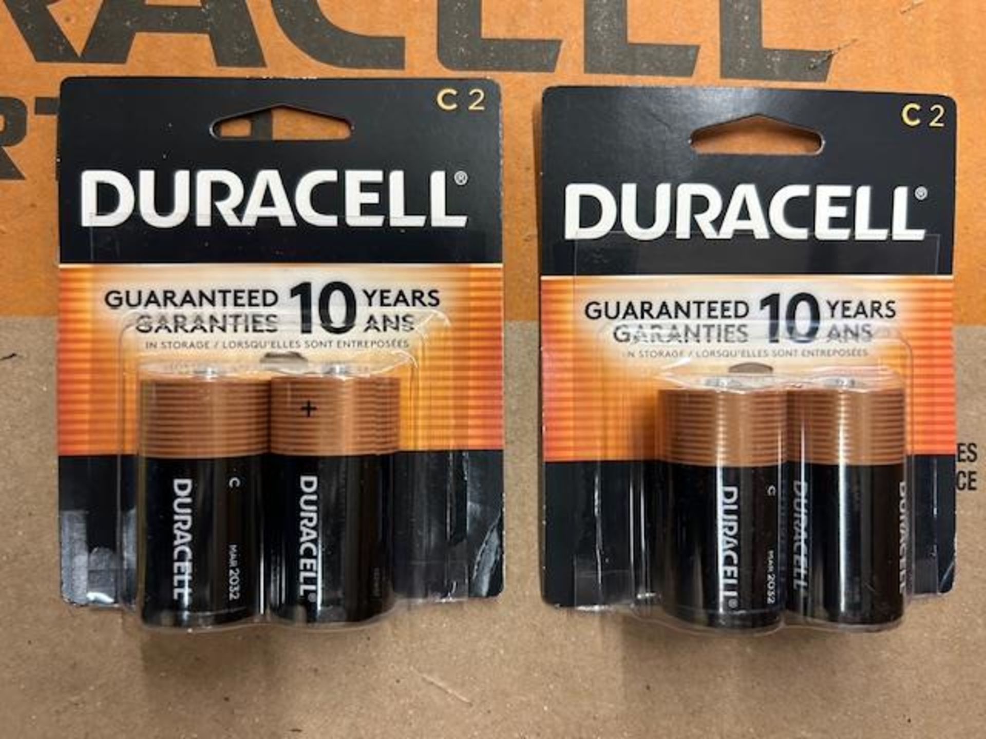 (146) Packs - Duracell 2-Pack C Batteries MN1400B2 (Exp. 2032)