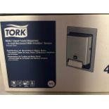 (2) Tork #461223 Stainless Steel Hand Towel Dispenser