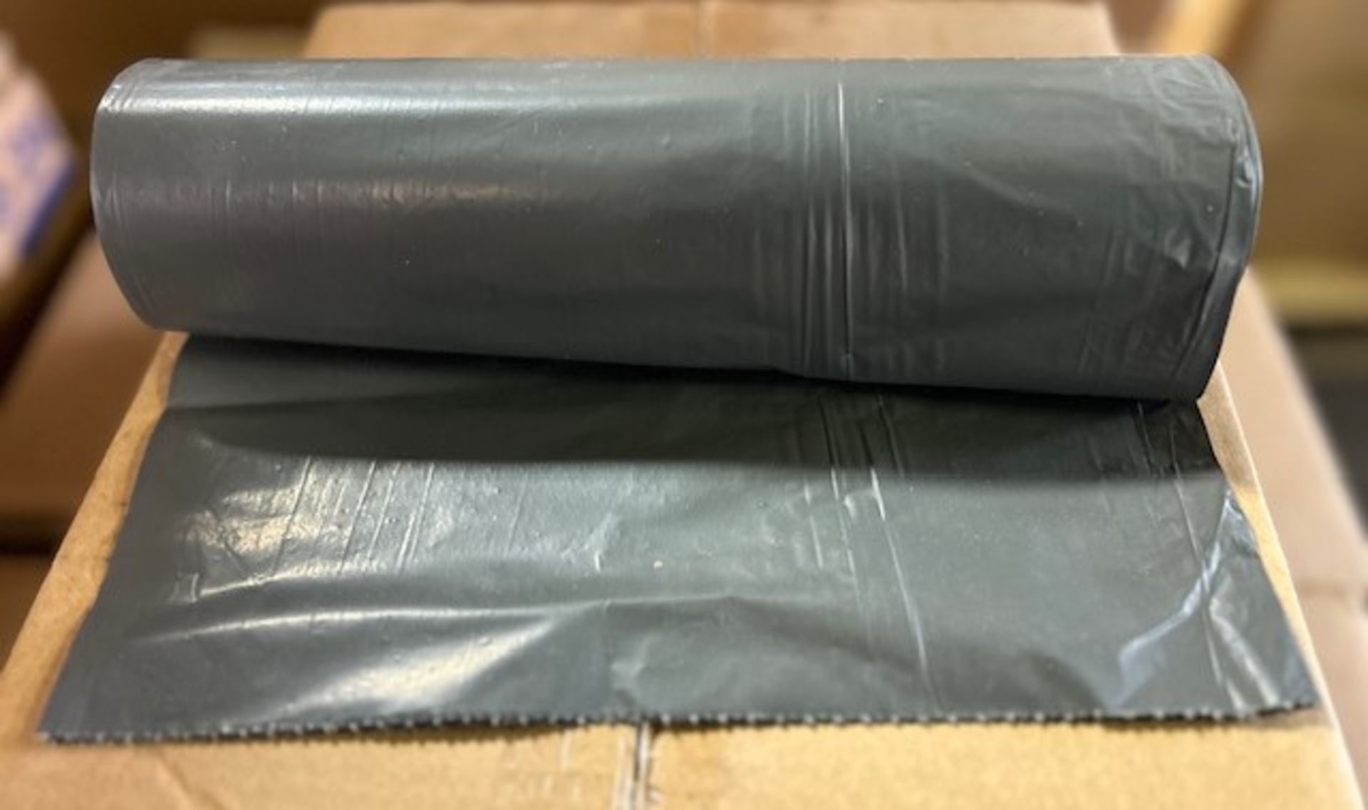 (13) Cases - 24x20x48 2Mil Heavy Duty Black Garbage Liner (10 Roll/10 Per Roll)