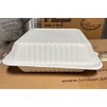 (5) Cases - Hinged Microwavable Containers (2 Cases 9" & 3 Cases 8") (Pack 200)